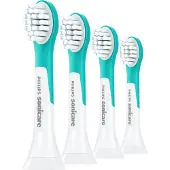 Philips Sonicare For Kids For Kids HX6034/33 Mini-Bürstenköpfe für Schallzahnbürste, 2 Stück(e), Türkis, Medium, Gummi