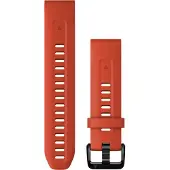 Garmin Quickfit-armbänder, Silikon flammenrot/schwarz 20 mm