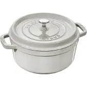 Staub ZWILLING LA COCOTTE, Auflaufform, Rund, Eisenguss, 5 Person(en), Keramik, Gas, Halogen, Induktion, Versiegelte Platte, Weiß