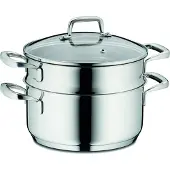 kela Dampfgarer Topf 20cm FLAVORIA Induktion 2.4L Glasdeckel Einsatz