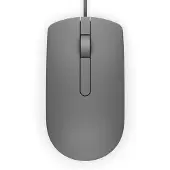 Dell MS116, Beidhändig, Optisch, USB Typ-A, 1000 DPI, Grau
