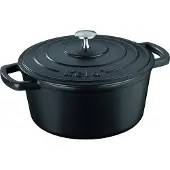 kela Calido, 3,8 l, Schwarz, Eisenguss, Emaille, 24 cm, 120 mm