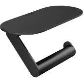 Hansgrohe WallStoris Toilettenpapierhalter mit Ablage, 27928670, Farbe: Mattschwarz