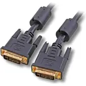 EFB Elektronik EFB K5435.2V1 DVI-I Dual Link Kabel + Analog, 2x DVI-I 24+5, St.-St., AWG 28, 2, 0m, schwarz K54352V1
