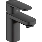 Hansgrohe Vernis Blend Einhebel-Waschtischmischer, ohne Ablaufgarnitur, Ausladung 89 mm, 71558670, Farbe: Mattschwarz