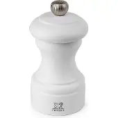 Peugeot Salzmühle BISTRO, Buchenholz, Praktische Gewürzmühle für eine grobe bis sehr feine Mahlung, Farbe: matt weiß