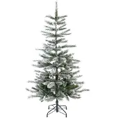 50nrth Evergreen Weihnachtsbaum Cedar Frost Kiefer mit Metallständer 150 cm Hoch Ø 90 cm