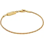 KUZZOI Armkette "Armband Herren Basic Kordelkette Gedreht 925 Silber" Gr. 210, gold, Armbänder, Herren, 210, Silber 925 (Sterlingsilber), Armkette