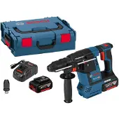 Bosch Powertools Akku-Bohrhammer mit SDS plus GBH 18V-26 F, mit 2 x 5.0 Ah Li-Ion Akku, L-BOXX - 0611910007