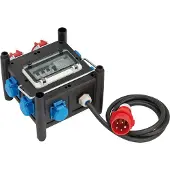 Brennenstuhl 1153690200, 2 m, Drinnen, IP44, Kunststoff, Gummi, Schwarz, Blau, Rot, 7 AC-Ausgänge