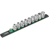 Wera Nuss-Magnetleiste C 4 Zyklop Steckschlüsseleinsatz-Satz, 1/2"-Antrieb, 9-teilig