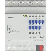 Theben 4940300 4-fach DALI-Aktor als Schnittstelle DALI und KNX, DALI-2 zertifiziert DM 4 DALI KNX