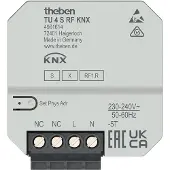 Theben 4961614 KNX 4-fach Funk-Tasterschnittstelle UP, KNX Data Secure TU 4 S RF KNX