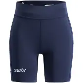 Swix Damen Kurze Sporthose Pace High Waist Half Tights W Blau L
