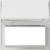 Gira 068066 Adapterrahmen Klappdeckel BSF TX44 WG UP reinweiß