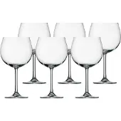 Stölzle 6x Lausitz Weinland Burgunderkelch / Rotweinglas 650 ml