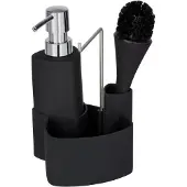 Wenko Spül-Set Mod. Empire Schwarz, mit Spülbürste