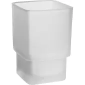 Emco loft Mundspülglas für Relingsystem, satiniertes Kristallglas, 052000090