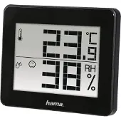 Hama Innenwetterstation "Thermo-/Hygrometer "TH-130", Schwarz Thermometer", schwarz, Wetterstationen, Innenwetterstation