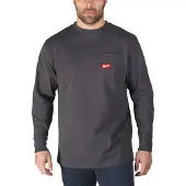Milwaukee T-Shirt langarm, WTLSG mit UV-Schutz Gr. M grau