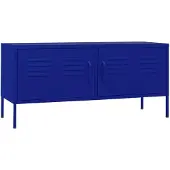 vidaXL TV-Schrank Marineblau 105x35x50 cm Stahl