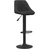 vidaXL Barhocker Schwarz Samt