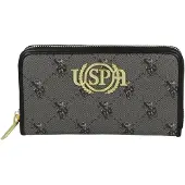 U.S. POLO ASSN. Geldbörse Hampton Zip Wallet Black grau