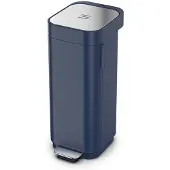 Joseph Joseph Joseph & Joseph Mülleimer mit Klappdeckel Treteimer Porta 40 l blau