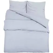 vidaXL Bettwäsche-Set Grau 200x200 cm Baumwolle