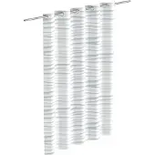 Eisl Duschvorhang "White Wave", weiß (weiß wave), B:180cm H:200cm, Polyester, Duschvorhänge, Duschvorhang, waschbarer Antischimmel Textil Vorhang (Höhe 200 cm)