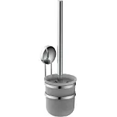 Eisl WC-Reinigungsbürste , grau (chrom), B:12cm H:37cm L:12cm, Edelstahl, Reinigungsbürsten, WC-Reinigungsbürste, Edelstahl, Toilettenbürstenhalter, Wandmontage ohne bohren