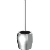 Eisl WC-Reinigungsbürste , grau (chrom), B:12,2cm H:37,7cm L:12,2cm, Edelstahl, Reinigungsbürsten, WC-Reinigungsbürste, Edelstahl beschichtet, freistehend, Klobürstenhalter ohne Bohren,Chrom
