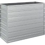 vidaXL Garten-Hochbeet 100x40x77 cm Verzinkter Stahl Silber