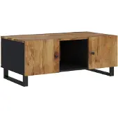 vidaXL Couchtisch 100x54x40 cm Massivholz Mango & Holzwerkstoff
