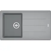 Franke Spüle BASIS BFG 611-86 STEINGRAU mit Excenterbedienung