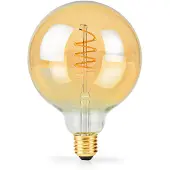 Nedis LBE27G95GD LED-Filament-Lampe E27 G95 3,8 W 250 lm dimmbar Extra warmweiß