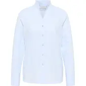 Eterna Hemdbluse "REGULAR FIT", Damen, Gr. 34, blau (hellblau), 100% Baumwolle, normal, Blusen Hemdbluse, EASY IRON (bügelleicht)