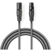 Nedis Cotg15012gy200 Dmx-adapterkabel Xlr 3-polig M-xlr 3-polig F Vernickelt 20 M