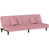 vidaXL Schlafsofa Rosa Samt