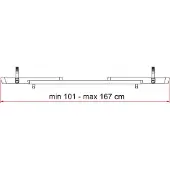 Fiamma Fahrradschiene FiammaKit Rail Premium 48 VW T5Pro T6Pro aluminium/schwarz