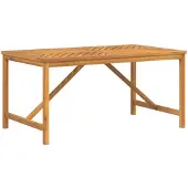 vidaXL Garten-Esstisch 150x90x74 cm Massivholz Akazie