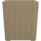 vidaXL Gartentisch mit Abnehmbarer Tischplatte Hellbraun Polypropylen