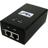 Ubiquiti POE-24-30W, Gigabit Ethernet, 10,100,1000 Mbit/s, Schwarz, 24 V, 30 W, 100 - 240 V