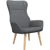 vidaXL Relaxsessel Dunkelgrau Stoff