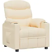vidaXL Relaxsessel Creme Stoff