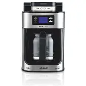 Haeger CM-10B.010A, Filterkaffeemaschine, 1,25 l, Gemahlener Kaffee, 1050 W, Schwarz, Silber