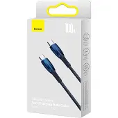 Baseus USB-C cable for USB-C Glimmer Series, 100W, 1m (Blue)