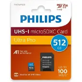 Philips Micro SDXC Karte 512GB Speicherkarte Ultra Pro UHS-I U3 V30 A1 Class 10