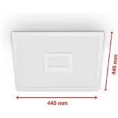 Telefunken LED-Panel Centerback CCT RGB 45x45cm weiß