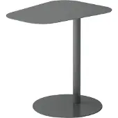 En.casa Beistelltisch 'Nastätten' Metall 50 x 50 x 38 cm Grau, matt